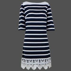 Navy/White Dress